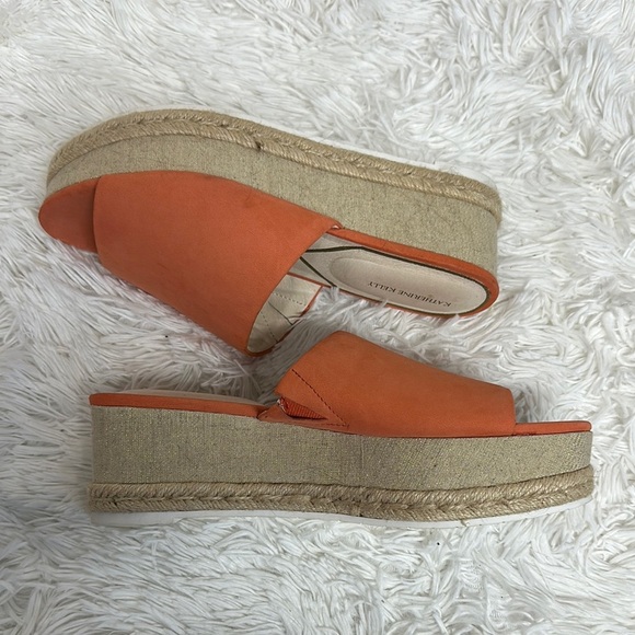Katherine Kelly Lena wedge Leather Sandals - Picture 1 of 10